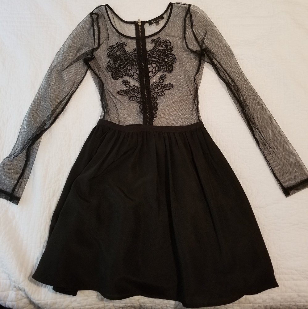 Sheer Little Black Dress